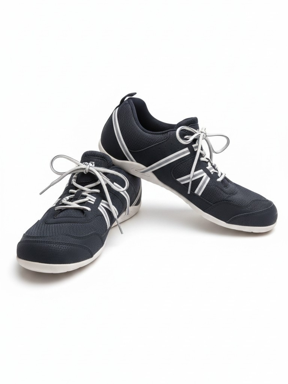 Xero Shoes Prio Men's Black/White Lace Up Low Top Athletic Sneakers Solid